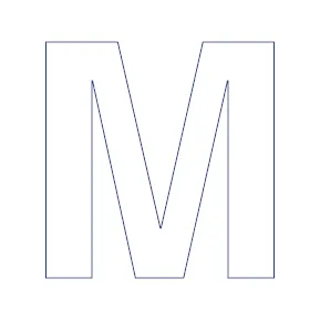 Buchstabe - M