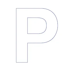 Buchstabe - P