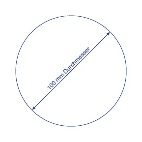 Runder Bierdeckel 100 mm Ø mit Heißfolie gestalten und bedrucken