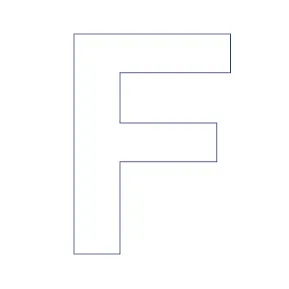 Produkt Buchstabe - F Foto