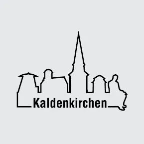 Produkt Skyline Kaldenkirchen schwarze Kontur Foto
